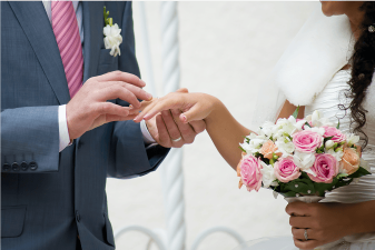 Buquê de Casamento com Anéis